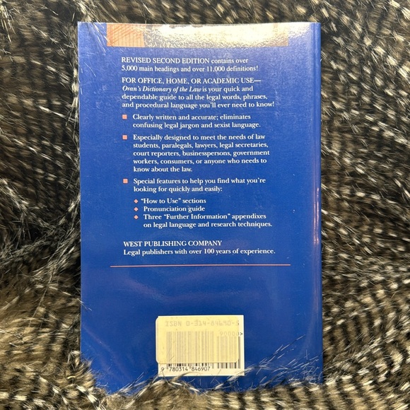 Oran’s Dictionary of the Law second edition by Daniel Oran Book - Picture 3 of 4